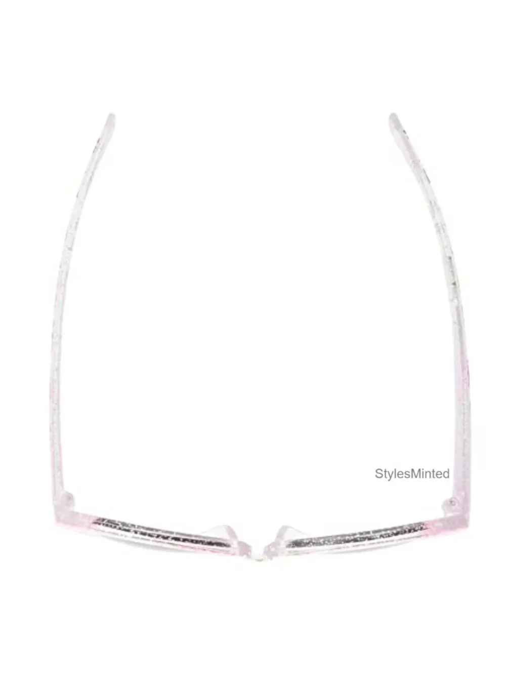 Girls Children Sunglasses Crystal Clear Floral Frame 48 UV Protection